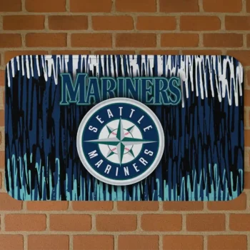 Seattle Mariners Vertical Flow Navy Blue Doormat