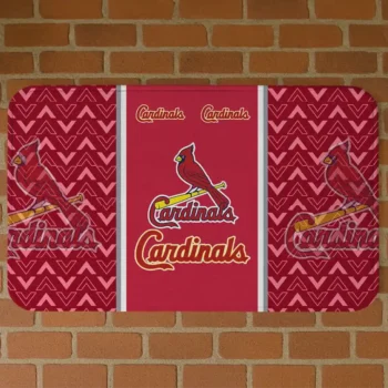 St. Louis Cardinals Chevron Stack Red Doormat