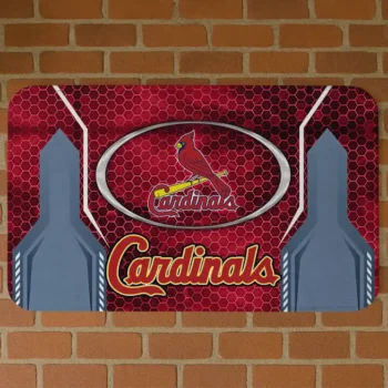 St. Louis Cardinals Hexagon Oval Red Doormat