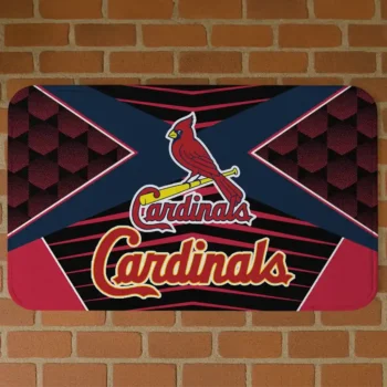 St. Louis Cardinals Techno Camo Red Black Doormat