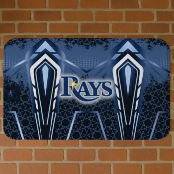 Tampa Bay Rays Graphic Stripes Navy Doormat
