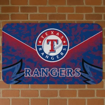 Texas Rangers Layered Lines Blue Doormat