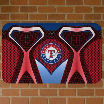 Texas Rangers Torso Pattern Red Crocs Doormat