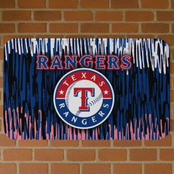 Texas Rangers Vertical Flow Blue Doormat