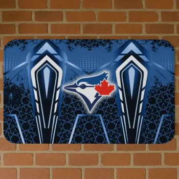 Toronto Blue Jays Graphic Stripes Blue Doormat
