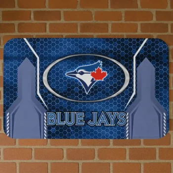 Toronto Blue Jays Hexagon Oval Blue Doormat