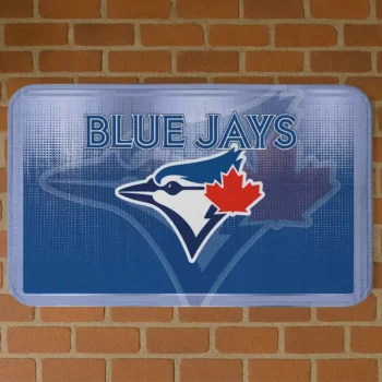 Toronto Blue Jays Pixel Blur Blue Doormat
