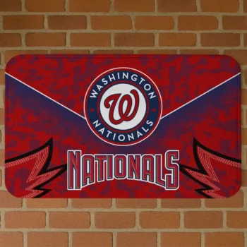 Washington Nationals Layered Lines Red Doormat