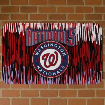 Washington Nationals Vertical Flow Red Doormat